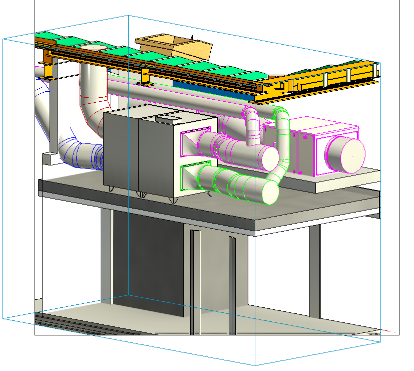 Modélisation 3D — centrale de traitement d'air